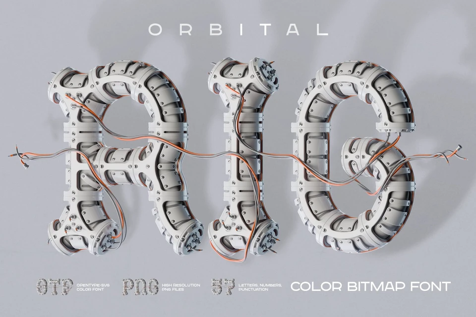 Orbital RIG - Color Bitmap Font