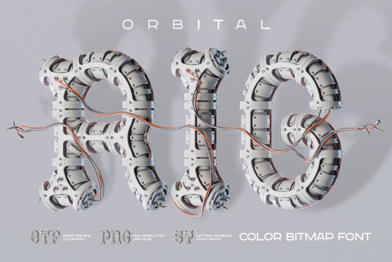 Orbital RIG - Color Bitmap Font — image 1