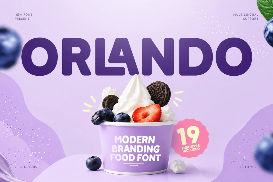 Orlando-Branding Food Font