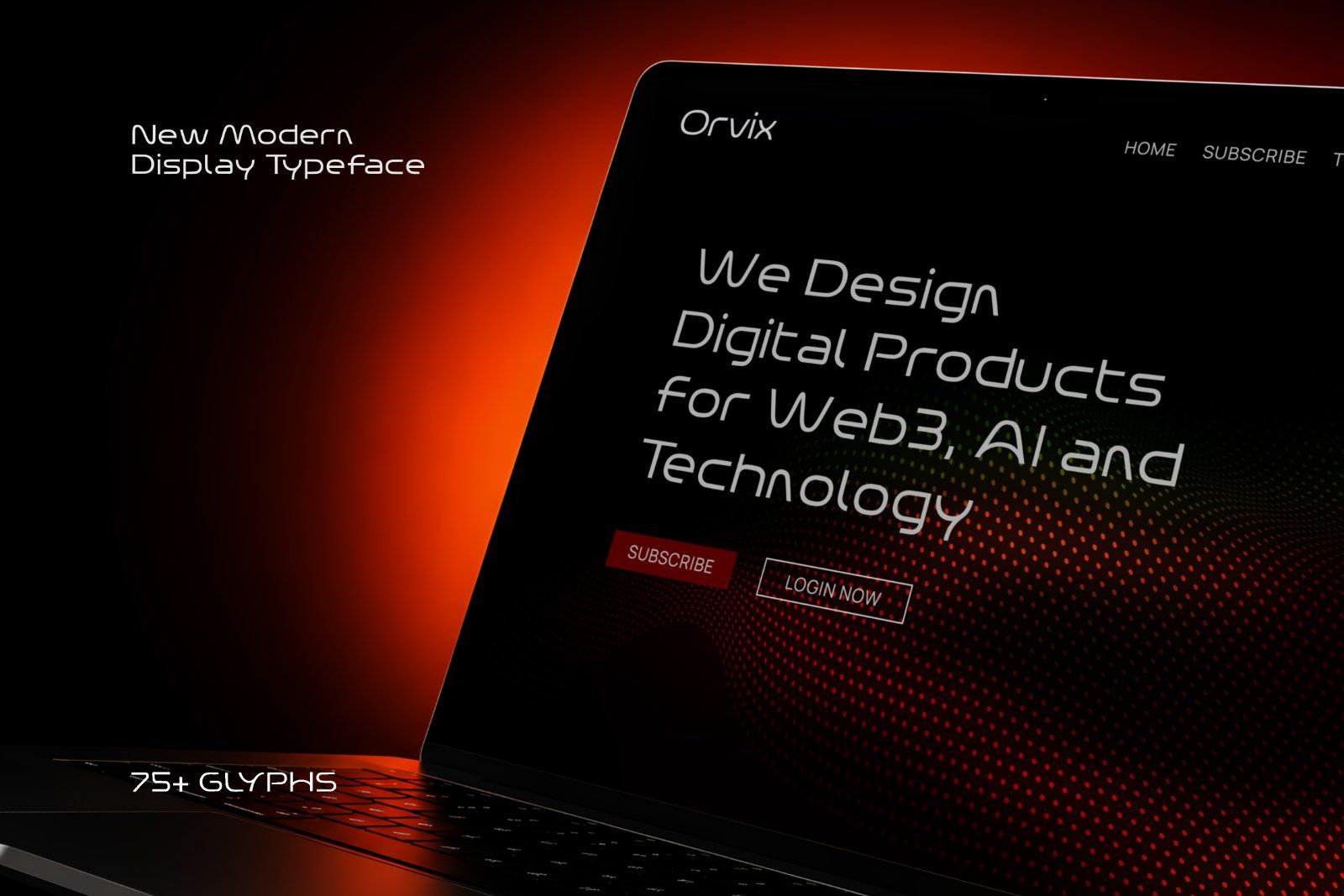 Font Orvix — Modern Display Typeface — image 3