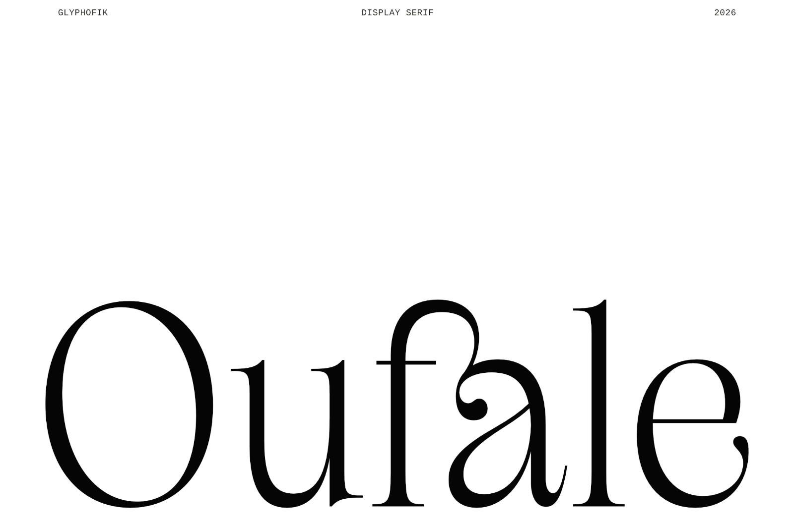 Oufale - Feminine Display Serif — image 1