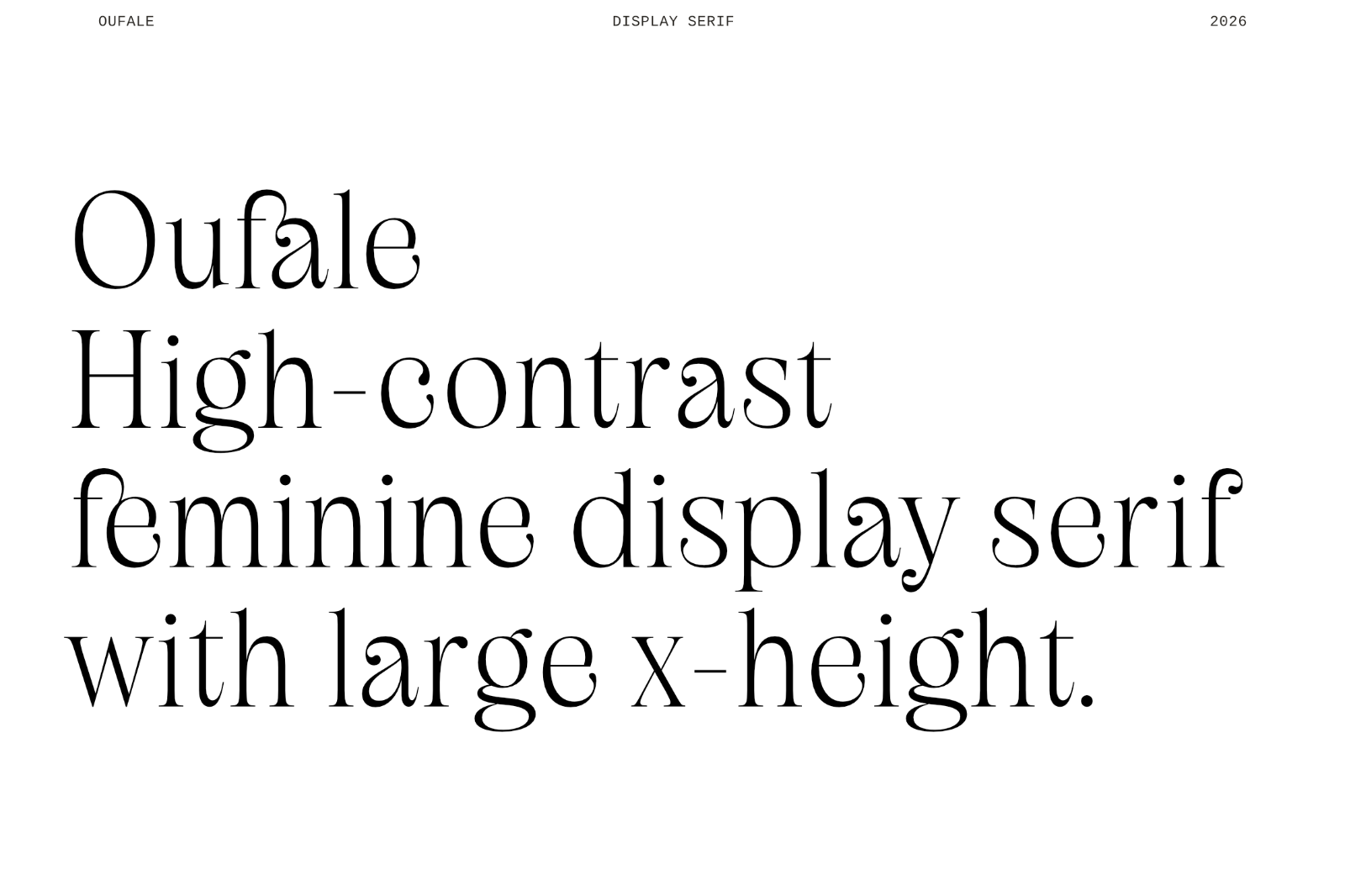 Oufale - Feminine Display Serif — image 2