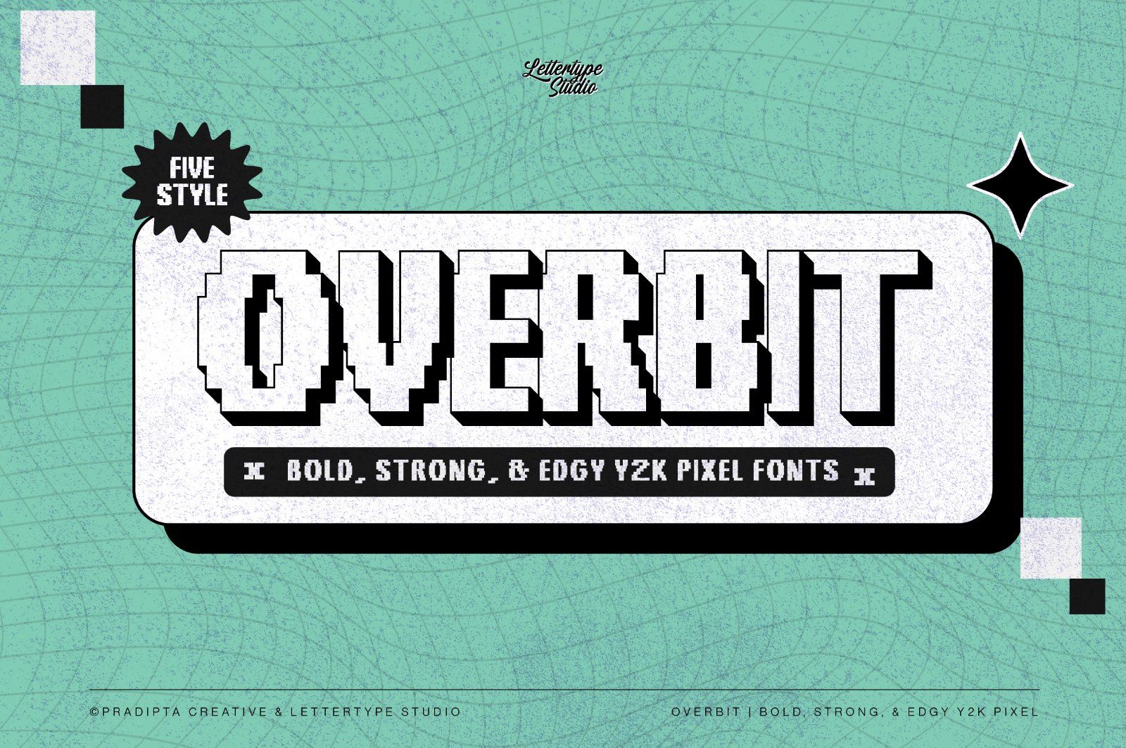 Overbit Bold & Strong Edgy Y2K Pixel Font — image 1