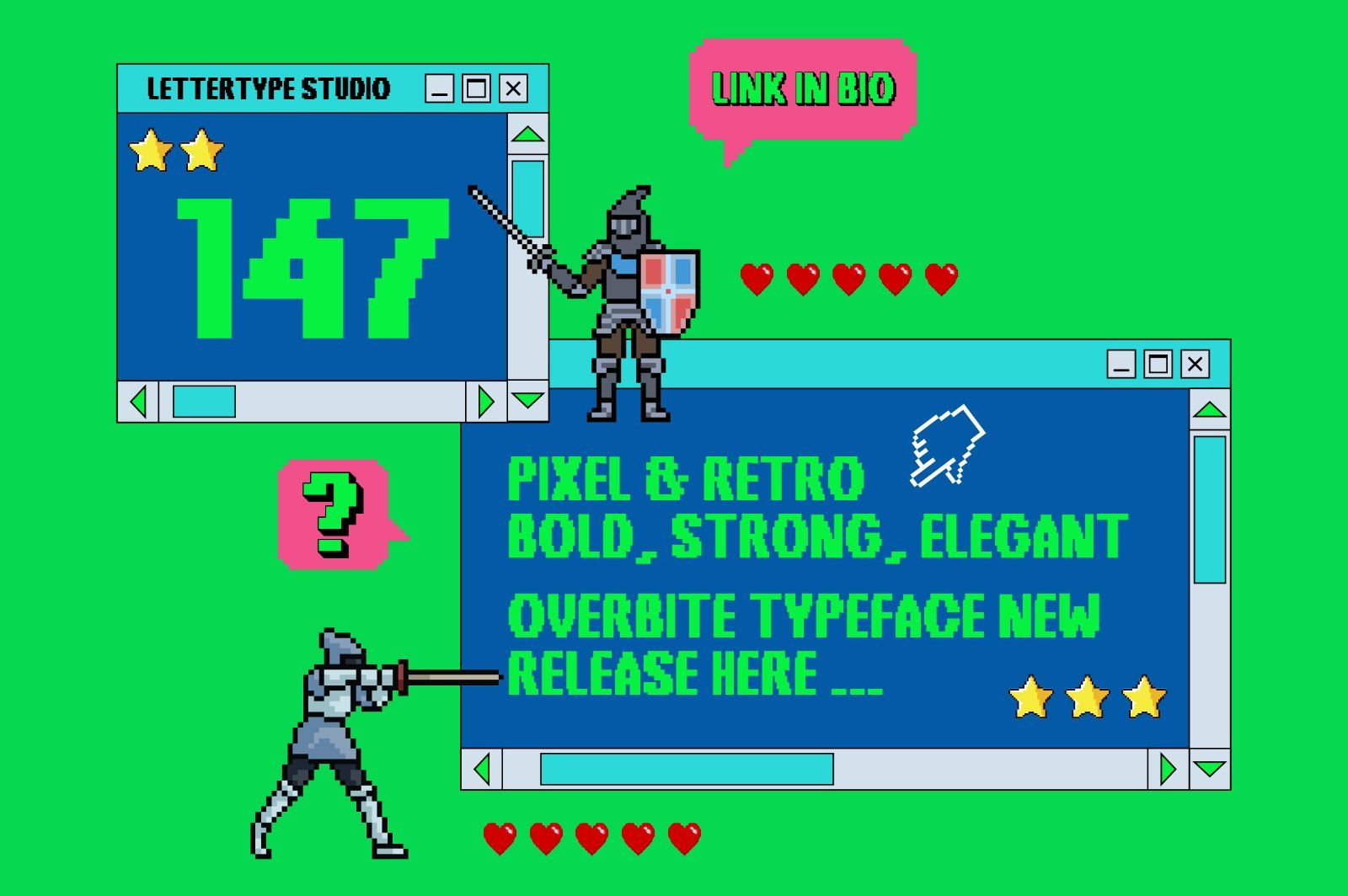 Overbit Bold & Strong Edgy Y2K Pixel Font — image 4