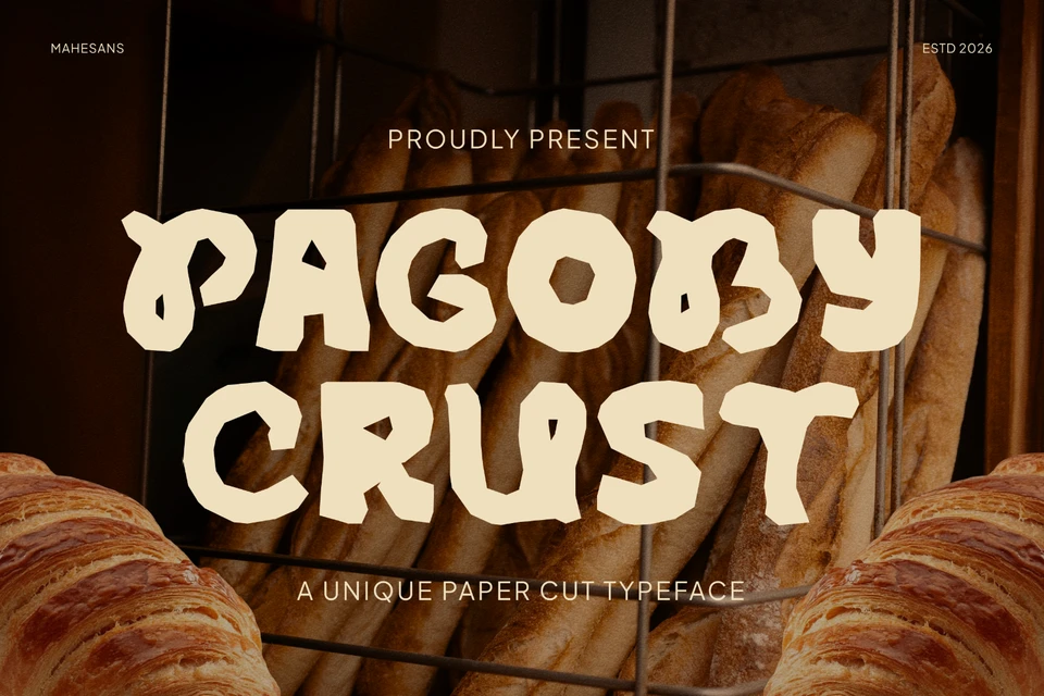 Pagoby – Mixed Cutout Font