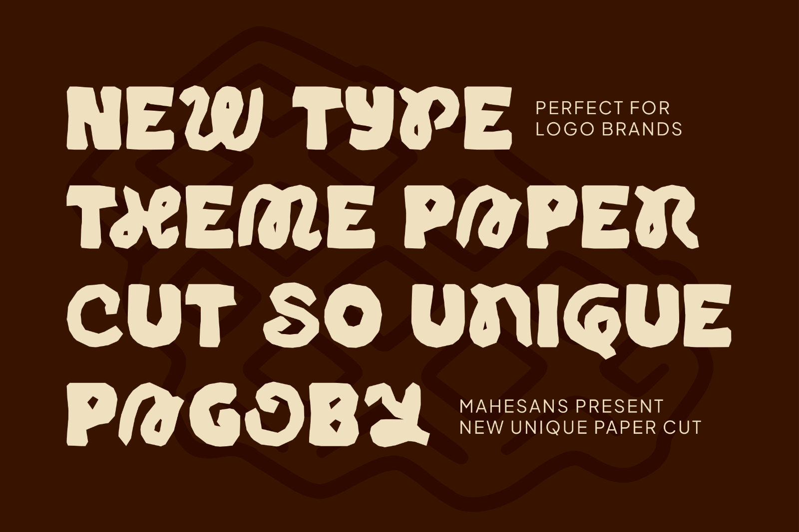 Pagoby – Mixed Cutout Font