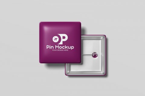 Pin Badge Mockup