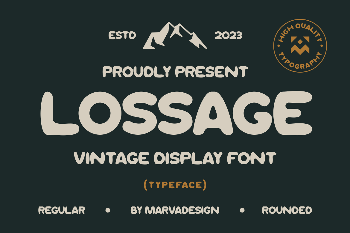Lossage - A Modern Display Font — image 1