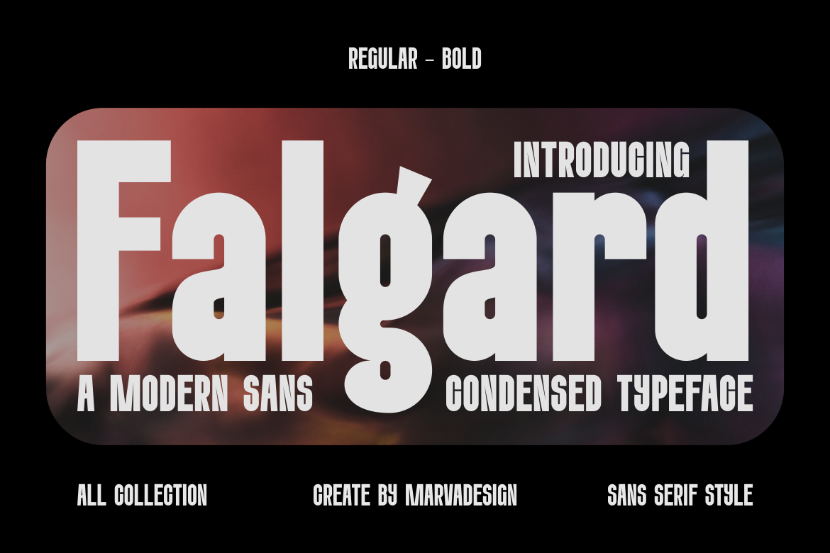 Falgard - A Modern Condensed Font — image 1