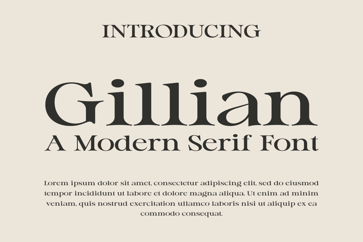 Gillian - A Modern Serif Font — image 1