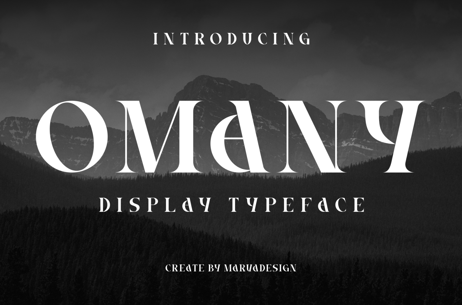 Omany - A Modern Display Font — image 1
