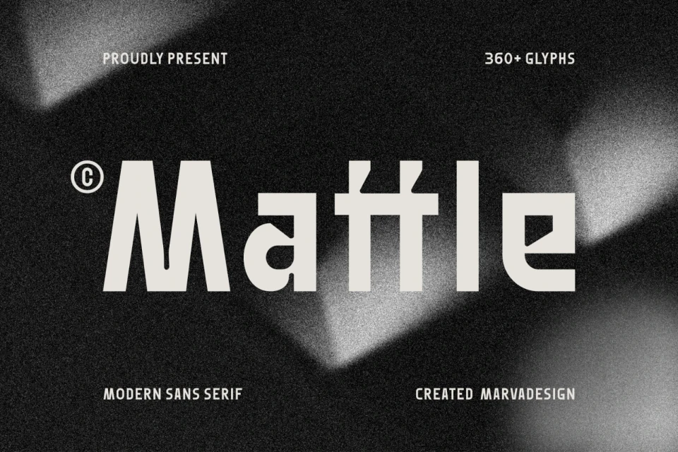 Mattle - Geometric Sans Serif
