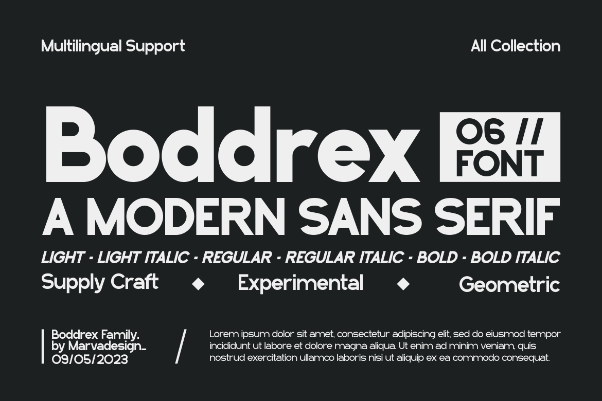 Boddrex - A Modern Sans Serif Font — image 1