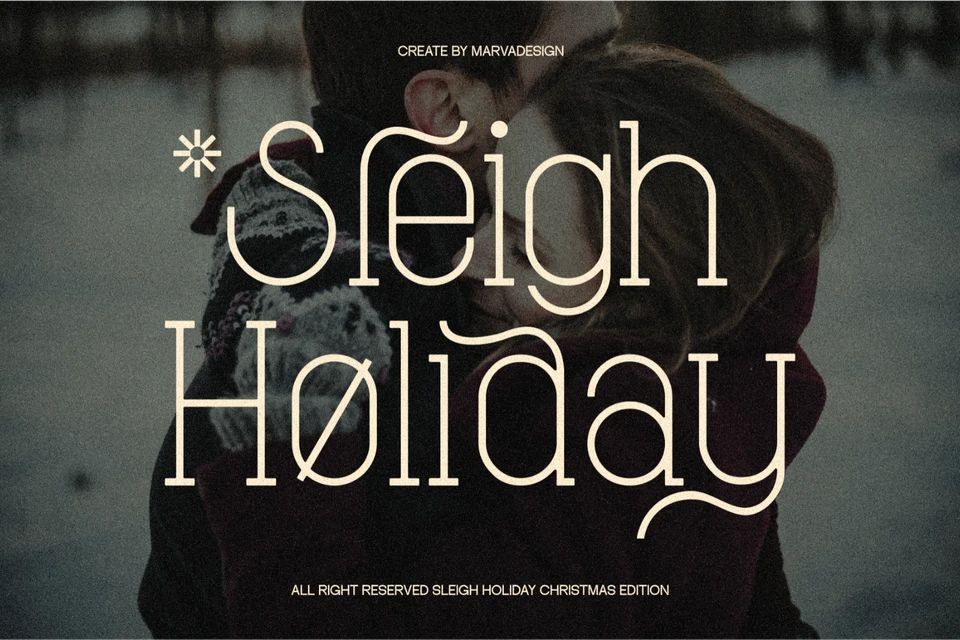 Sleigh Holiday Font
