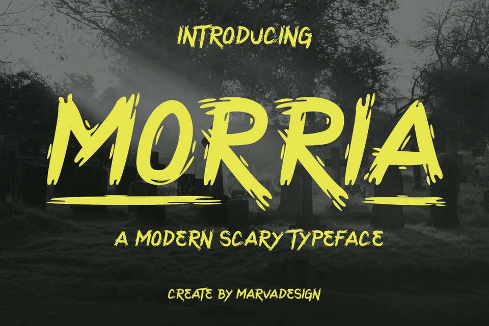 Morria - A Modern Scary Font