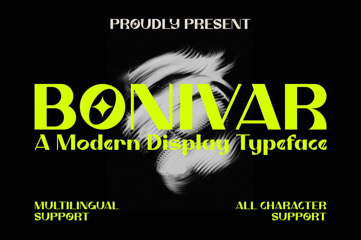 Bonivar - A Modern Display Font — image 1