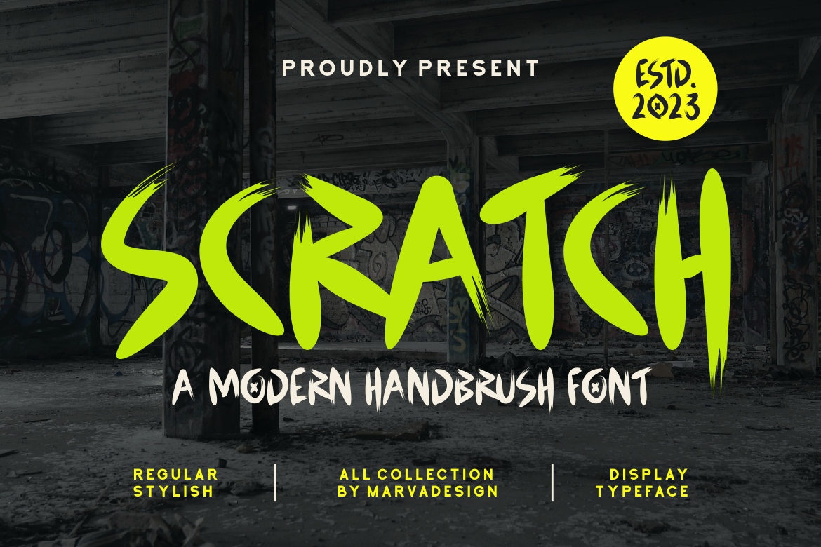 Scratch - A Modern Handbrush Font — image 1