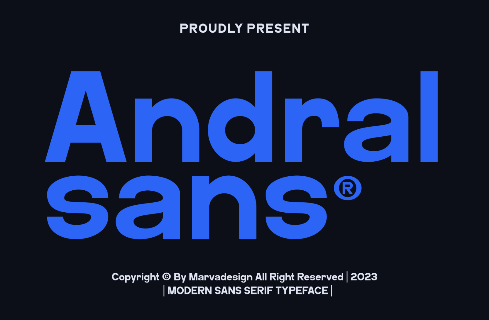 Andral - A Modern Sans Serif Font — image 1