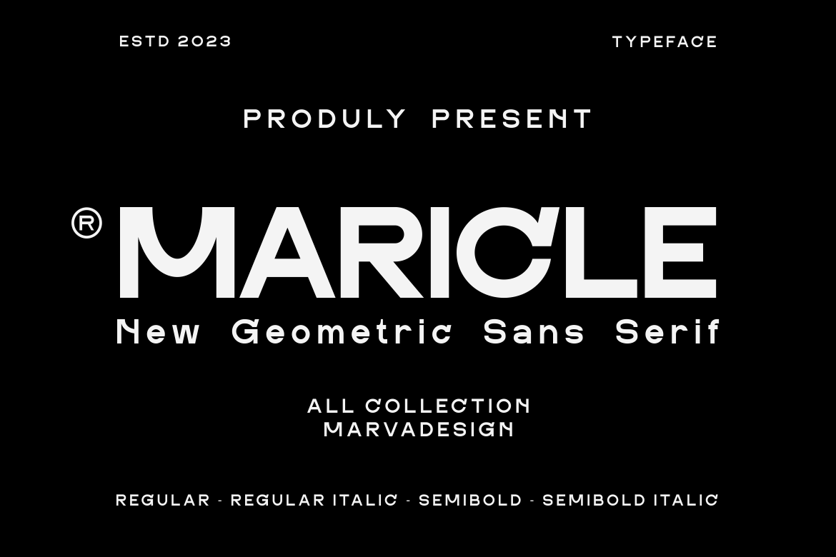 Maricle - A Modern Geometric Sans — image 1