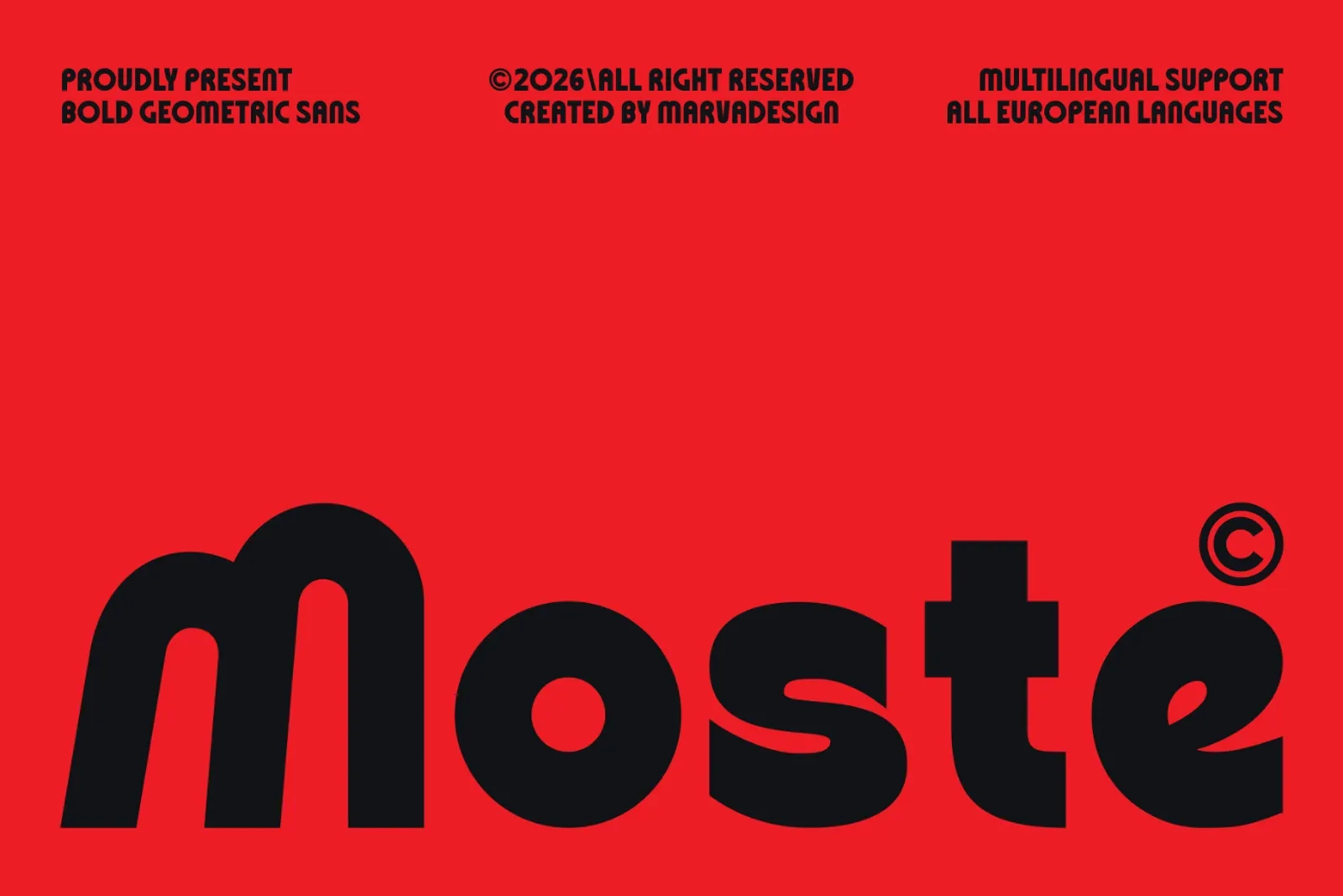 Moste - Geometric Sans Serif — image 1