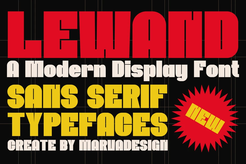 Lewand - A Modern Display Sans Font