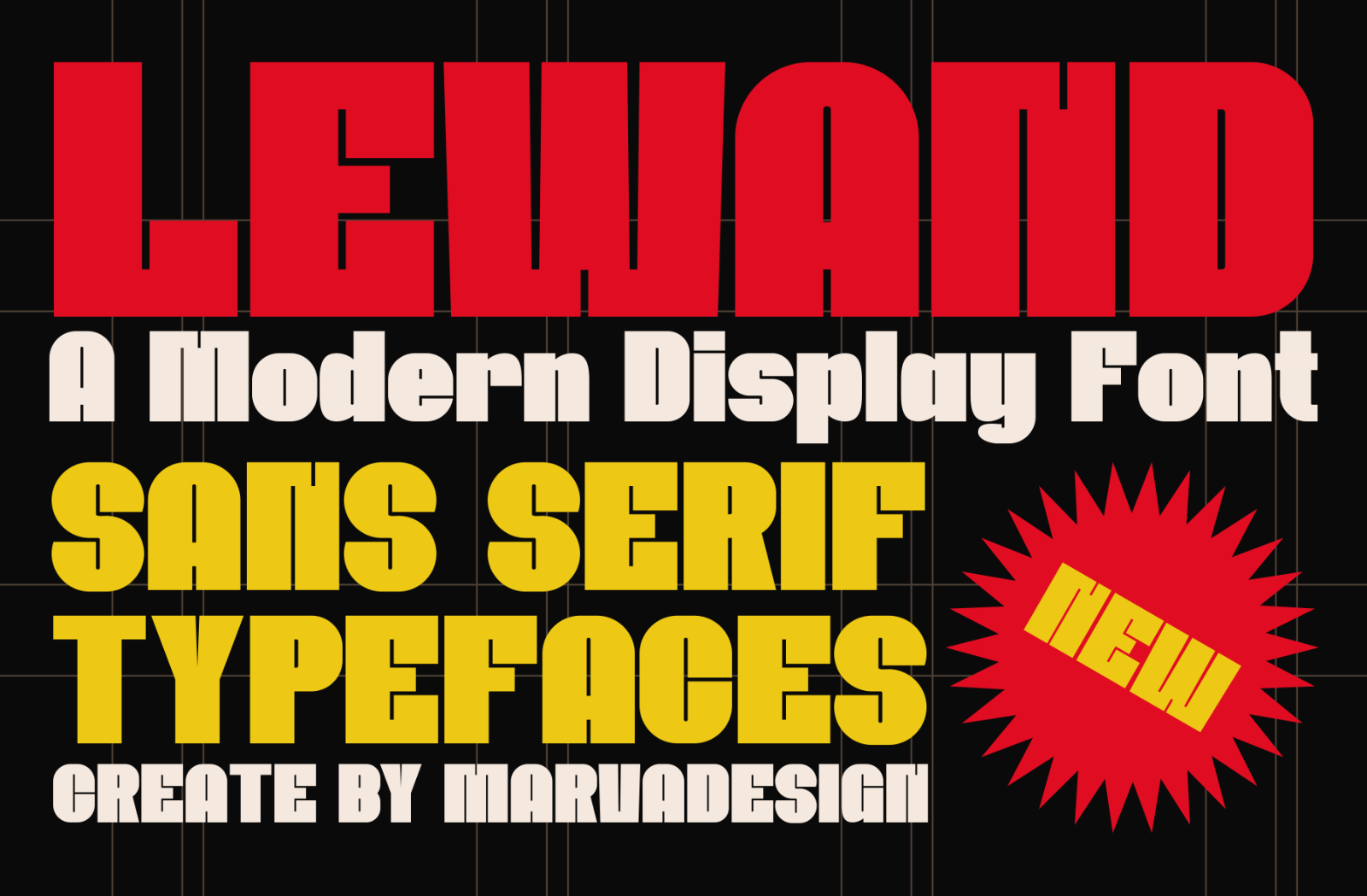 Lewand - A Modern Display Sans Font — image 1