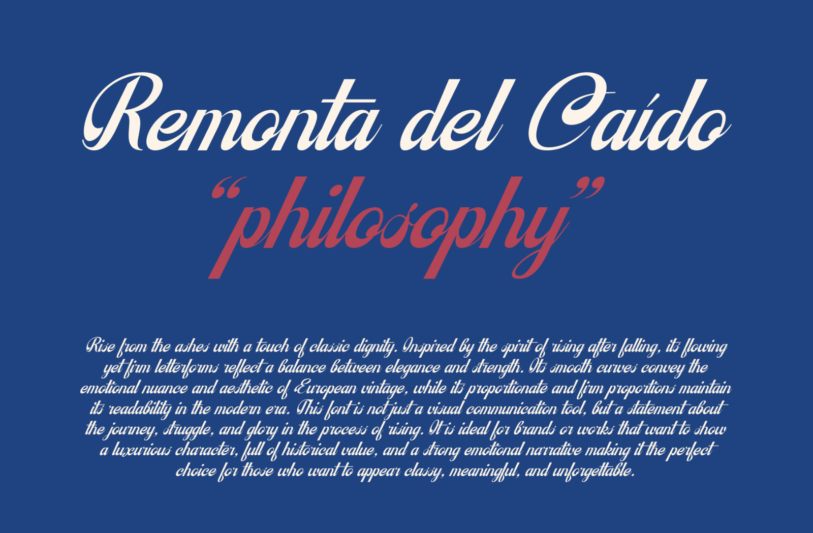 Remonta del Caido - Classic Script — image 2