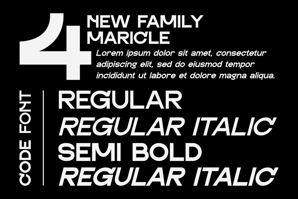 Maricle - A Modern Geometric Sans — image 2