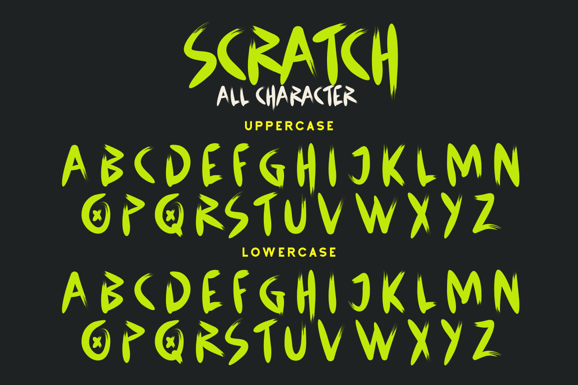 Scratch - A Modern Handbrush Font — image 3