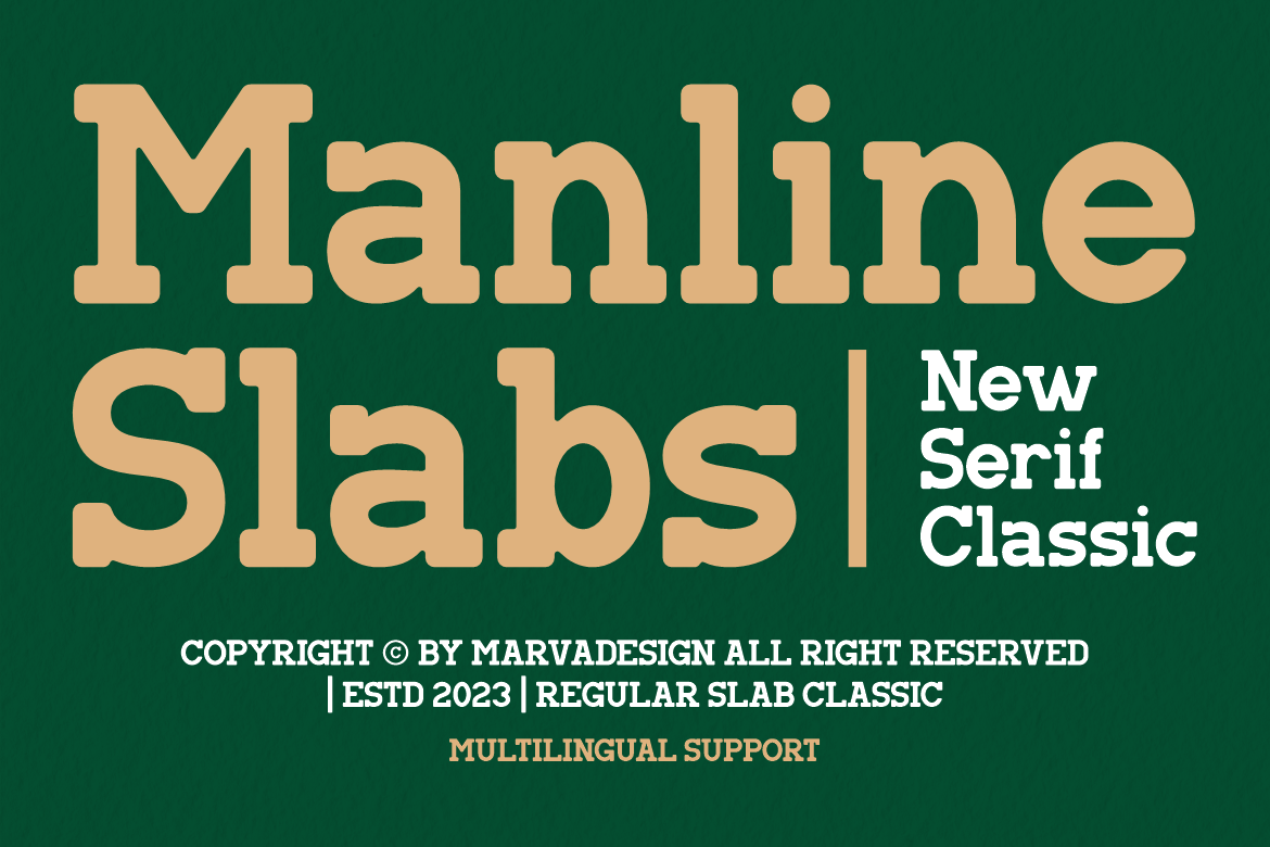 Manline Slabs - A Classic Slab Font — image 1
