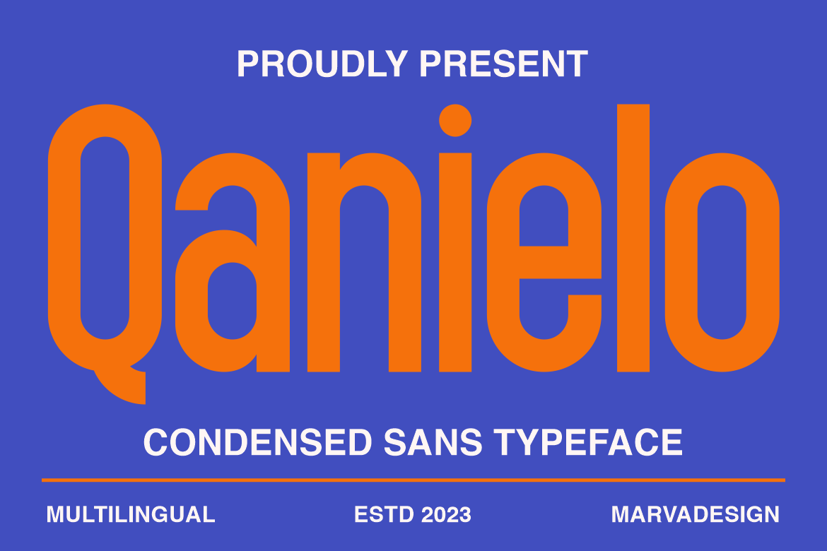 Qanielo - A Modern Condensed Font — image 1