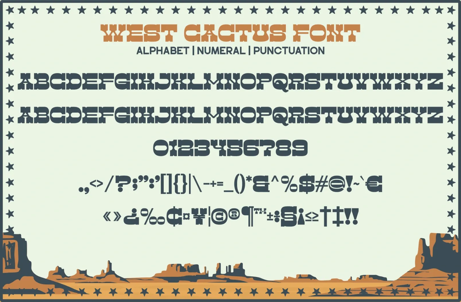 West Cactus - Western Display Font — image 5