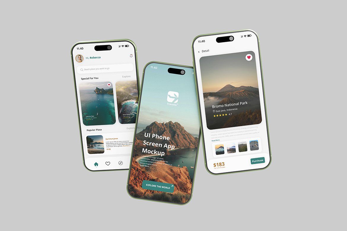 High Quality Phone App Screen Mockup — image 2