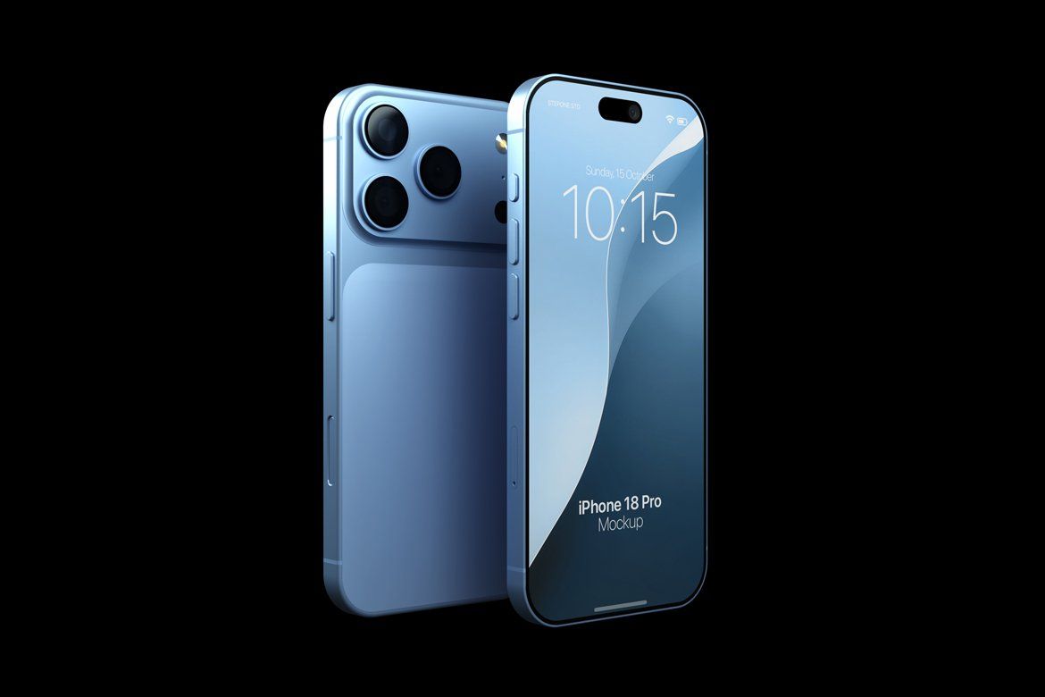 High Quality iPhone 18 Pro Mockup — image 2