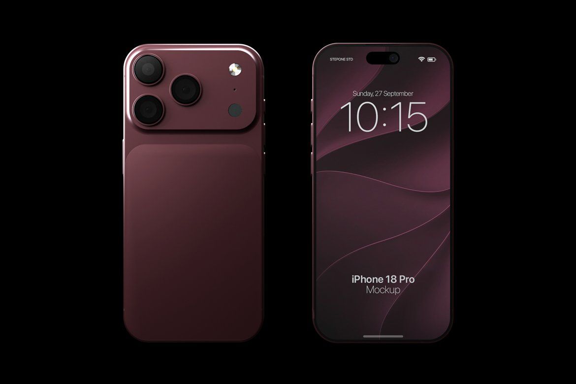 High Quality iPhone 18 Pro Mockup — image 3