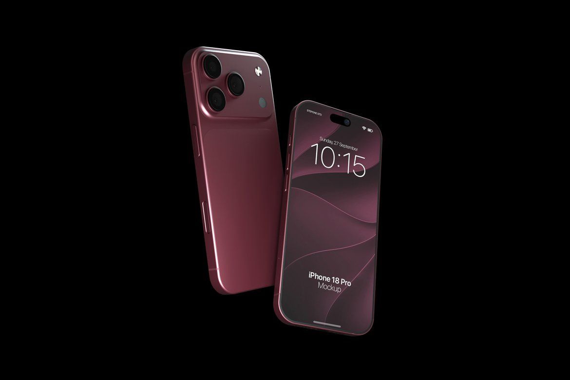 High Quality iPhone 18 Pro Mockup — image 4
