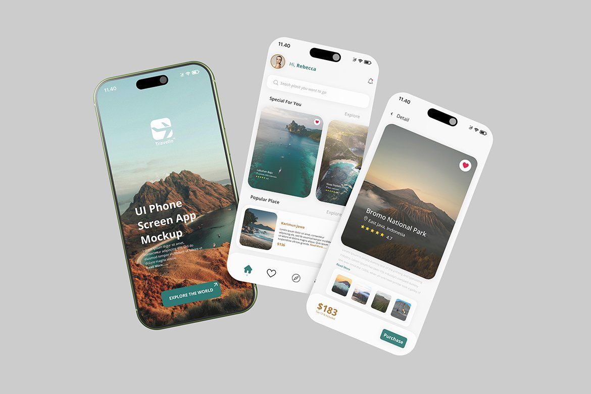 High Quality Phone App Screen Mockup — image 3