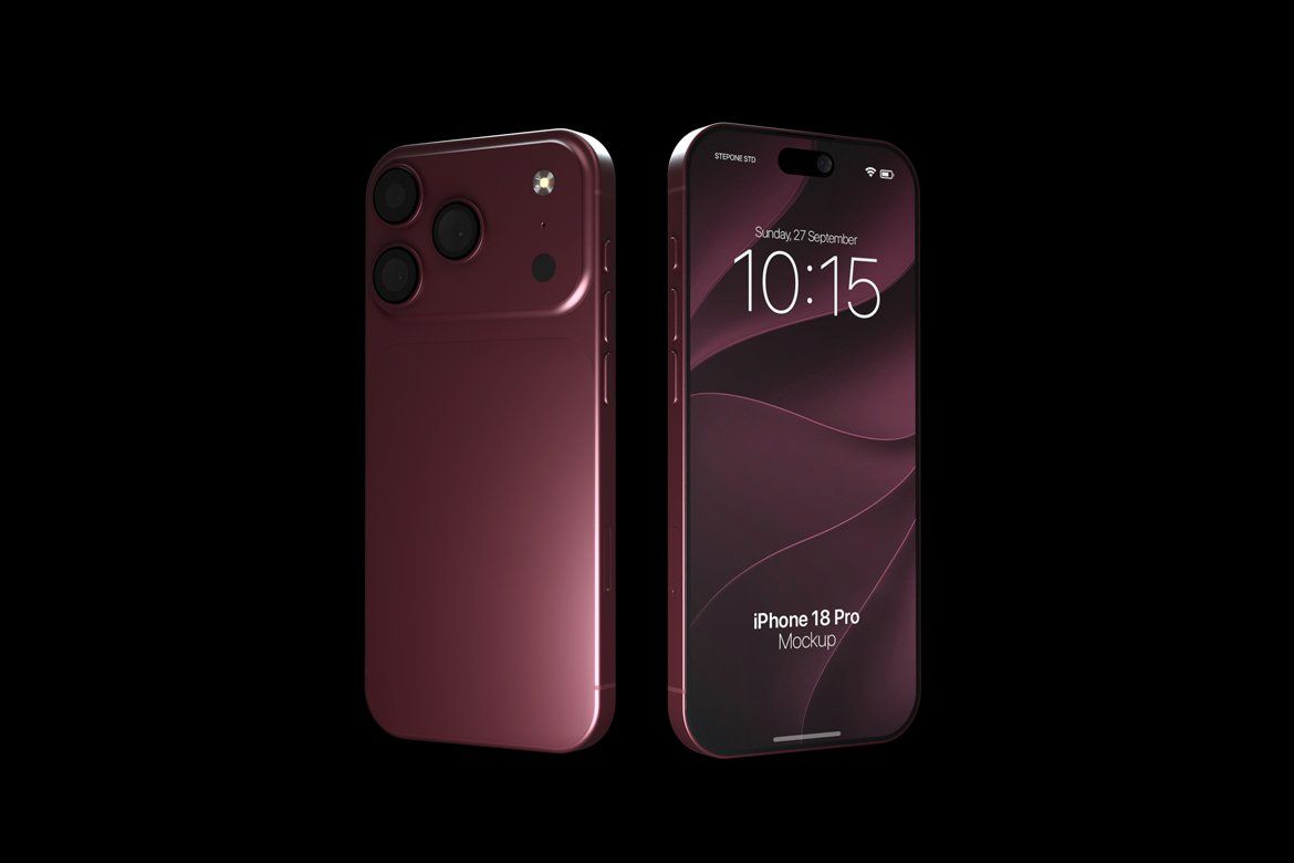 High Quality iPhone 18 Pro Mockup — image 5