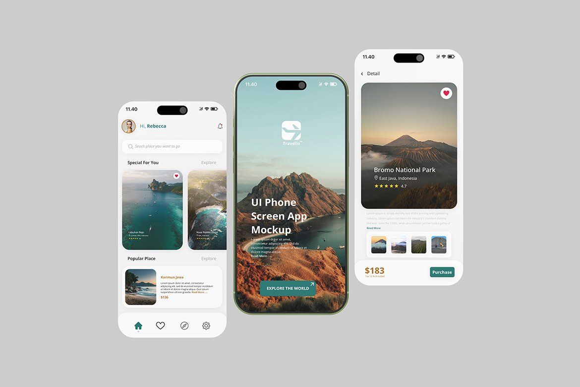 High Quality Phone App Screen Mockup — image 4