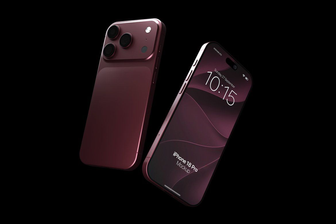 High Quality iPhone 18 Pro Mockup — image 2
