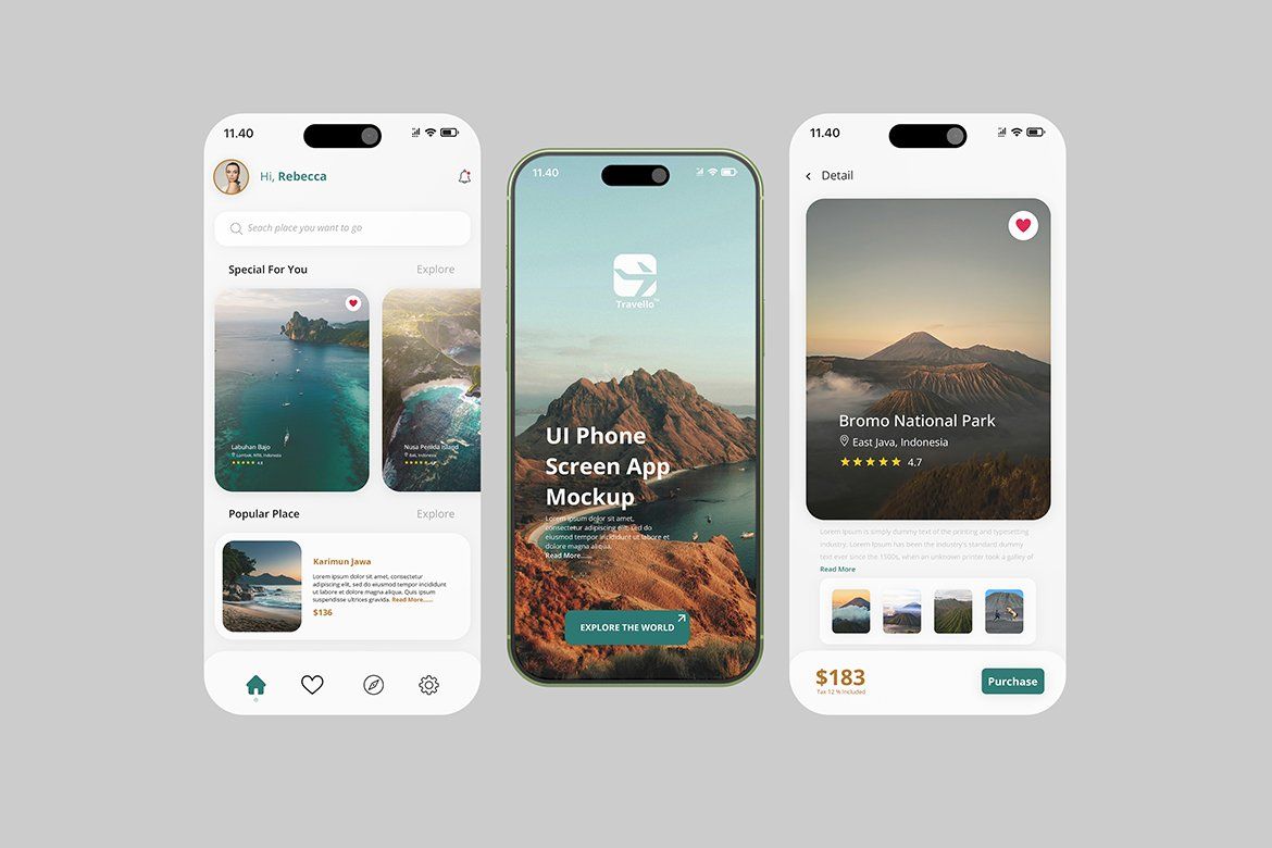High Quality Phone App Screen Mockup — image 5