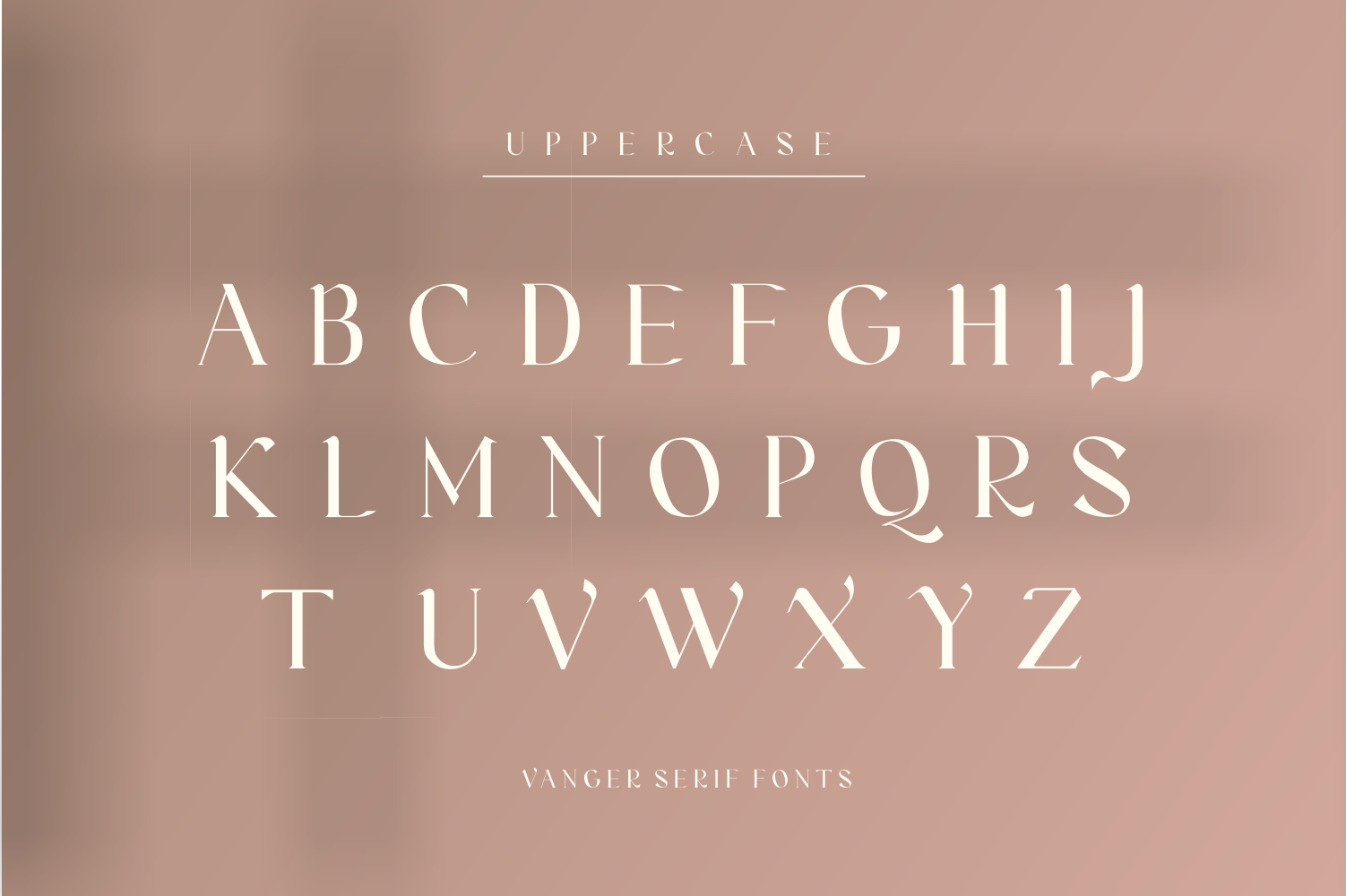 Vanger _ modern serif font