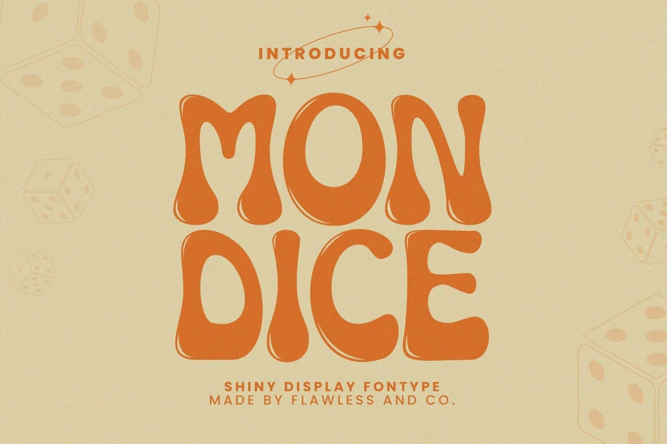 Mondice - Shiny Display Font