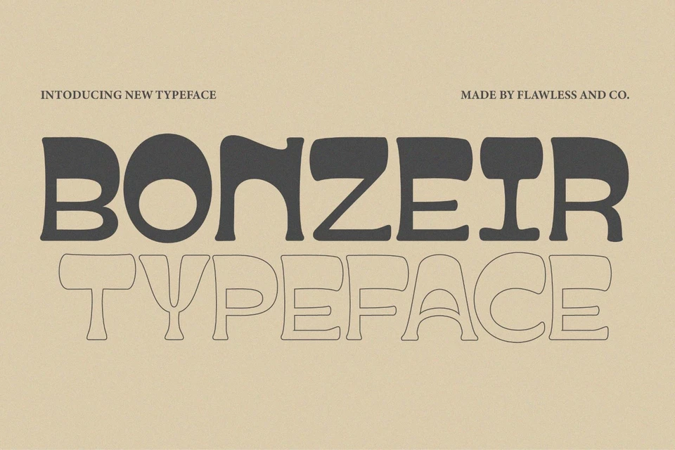 Bonzeir - Retro Display Font