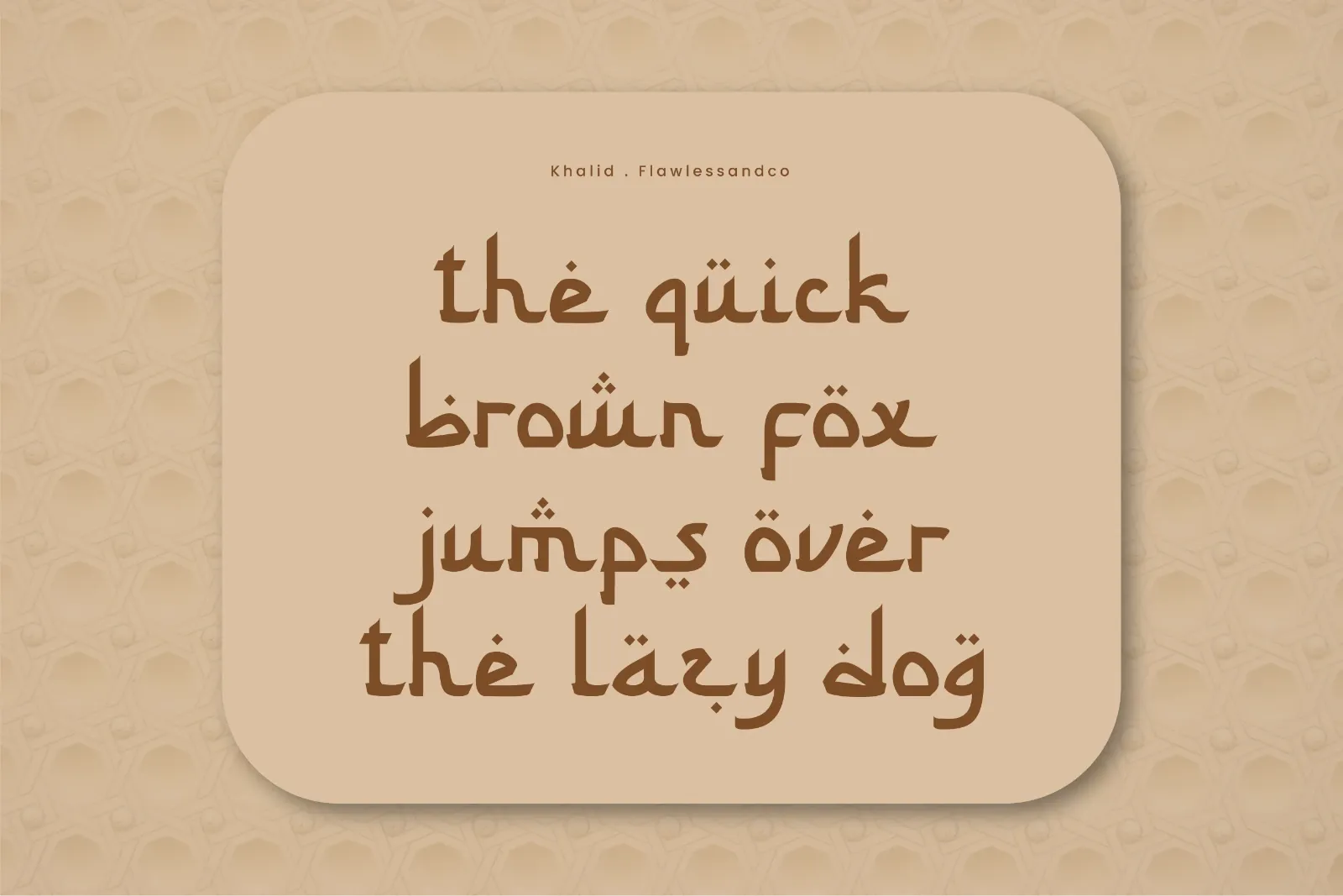 Khalid - Arabic Display Font — image 6