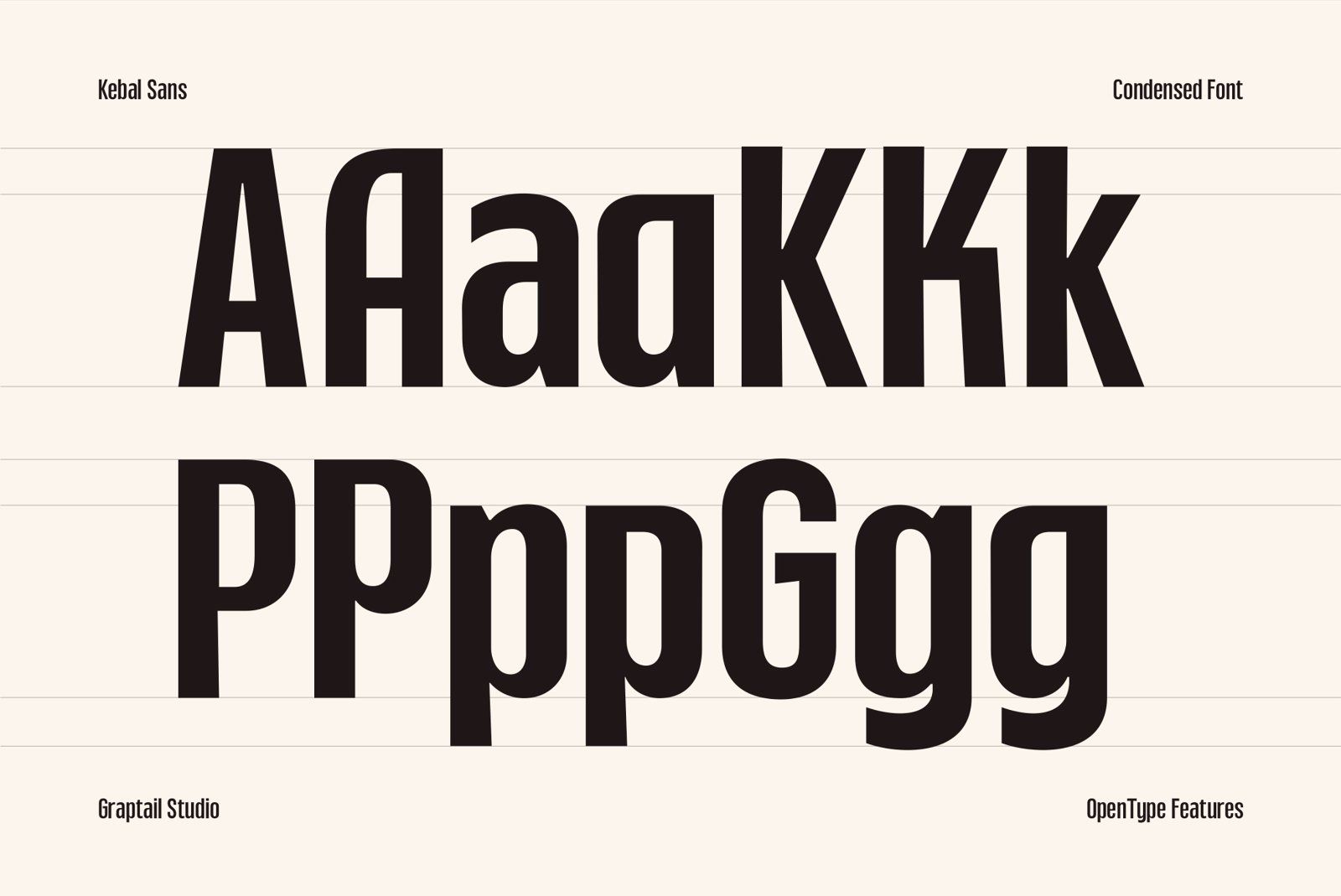 Kebal Sans - Condensed Font — image 11