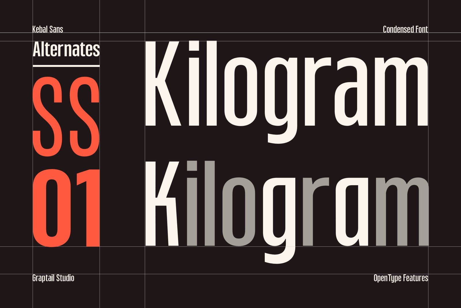Kebal Sans - Condensed Font — image 8