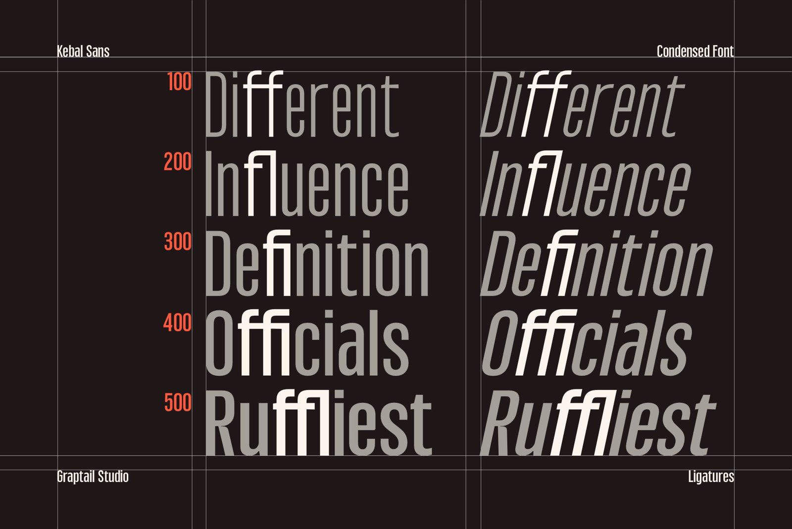 Kebal Sans - Condensed Font — image 9