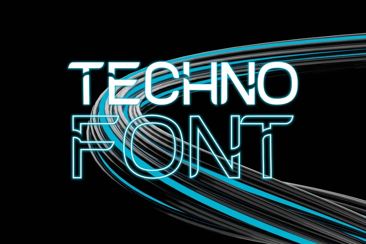 AeroTechno Futuristic Font — image 5