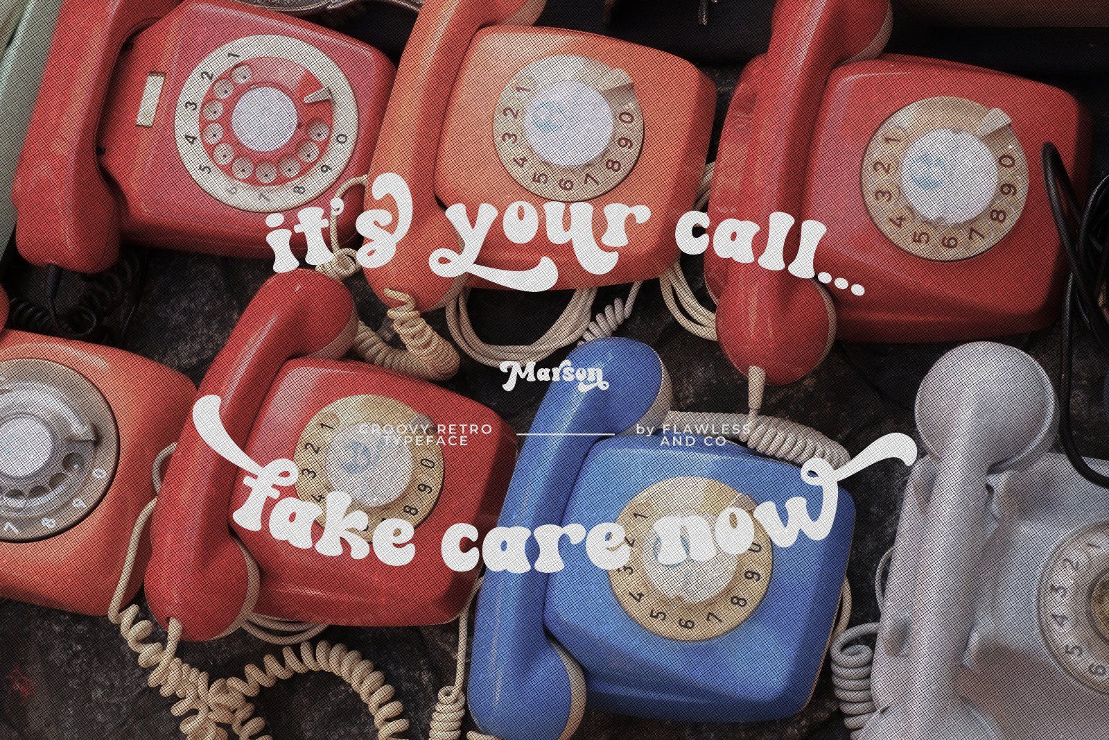 Marson - Retro Groovy Display Font — image 4